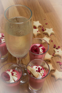 Raspberry & Prosecco Posset