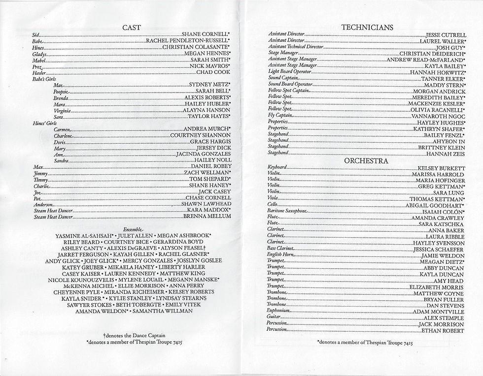 2013 04 Pajama Game Program pg 2