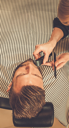Recorte de barba de barbero