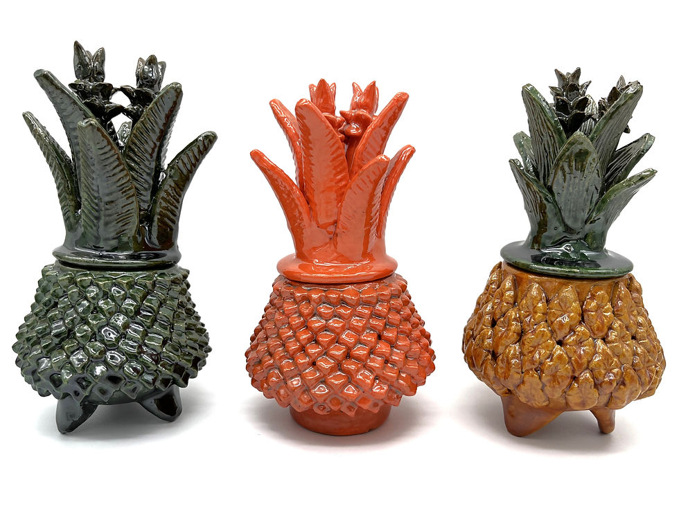 Miniatura: PIÑA BARRO VIDRIADO 17 CMS
