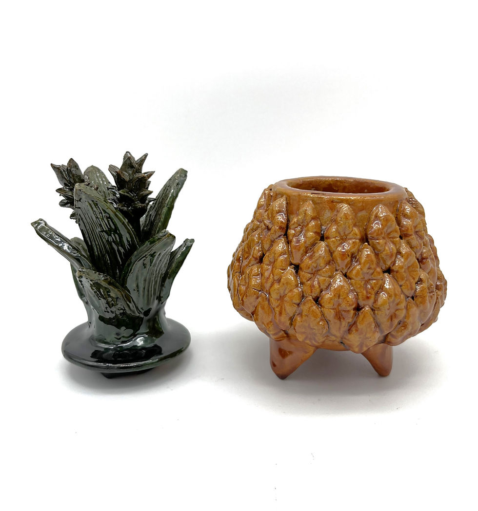Miniatura: PIÑA BARRO VIDRIADO 17 CMS
