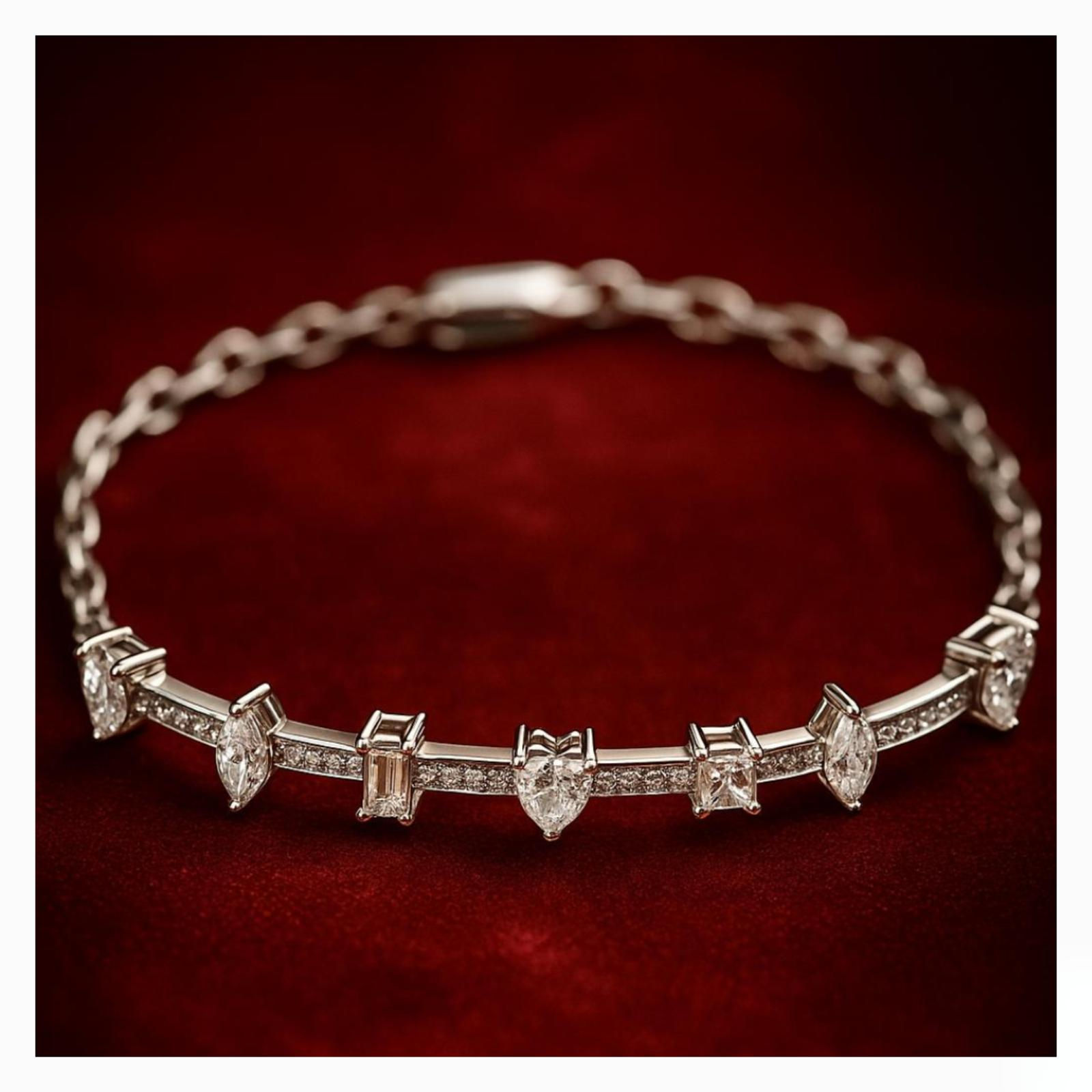 Fancy Cut Bracelet BR888620