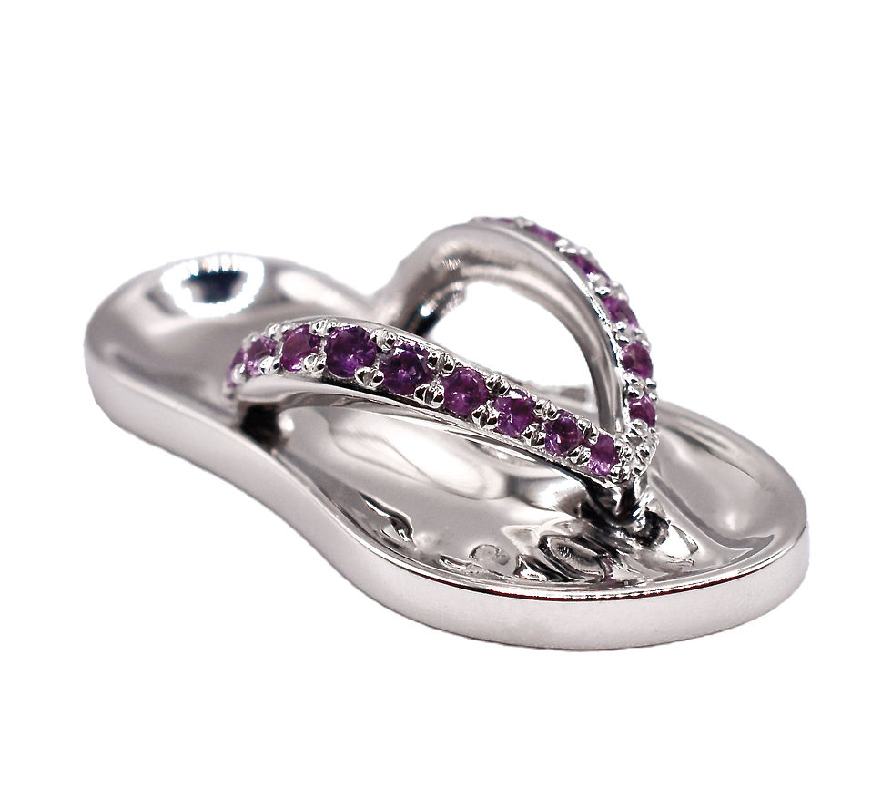 Flip Flop Pendant Pink Sapphire P888500