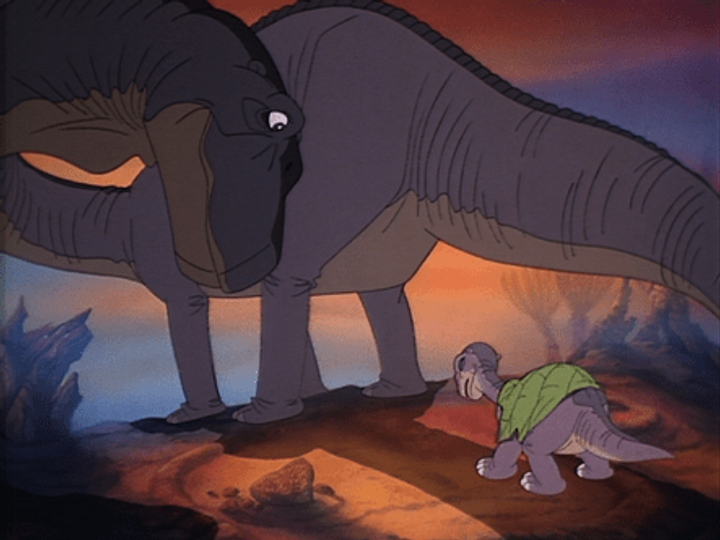 fourteen ways to depict mothers in stories - the guiding mother, littlefoot's mother