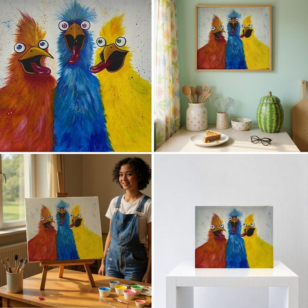 Three Funny Chicks | Sip & Paint | Tallawong, Western Sydney