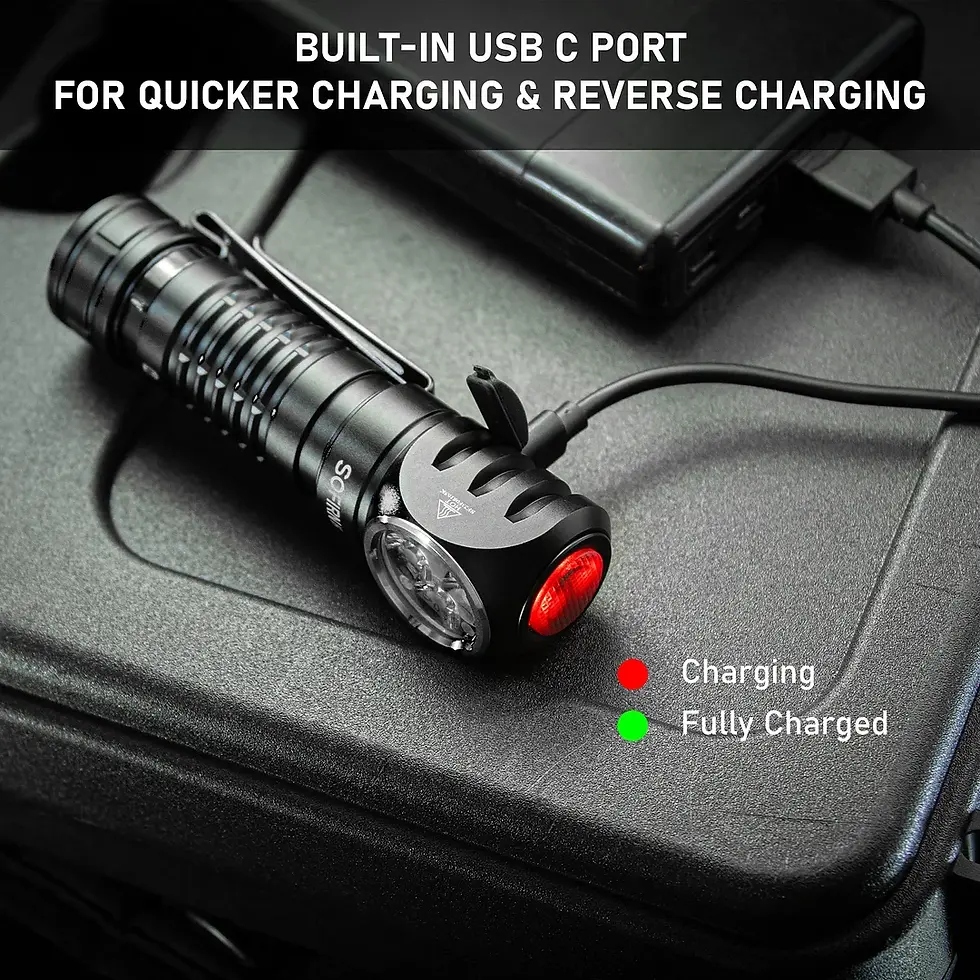 Thumbnail: Sofirn HS41, 4000 Lumens, 325m Range, USB Charging