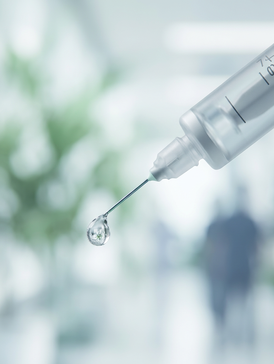 Syringe With Drop