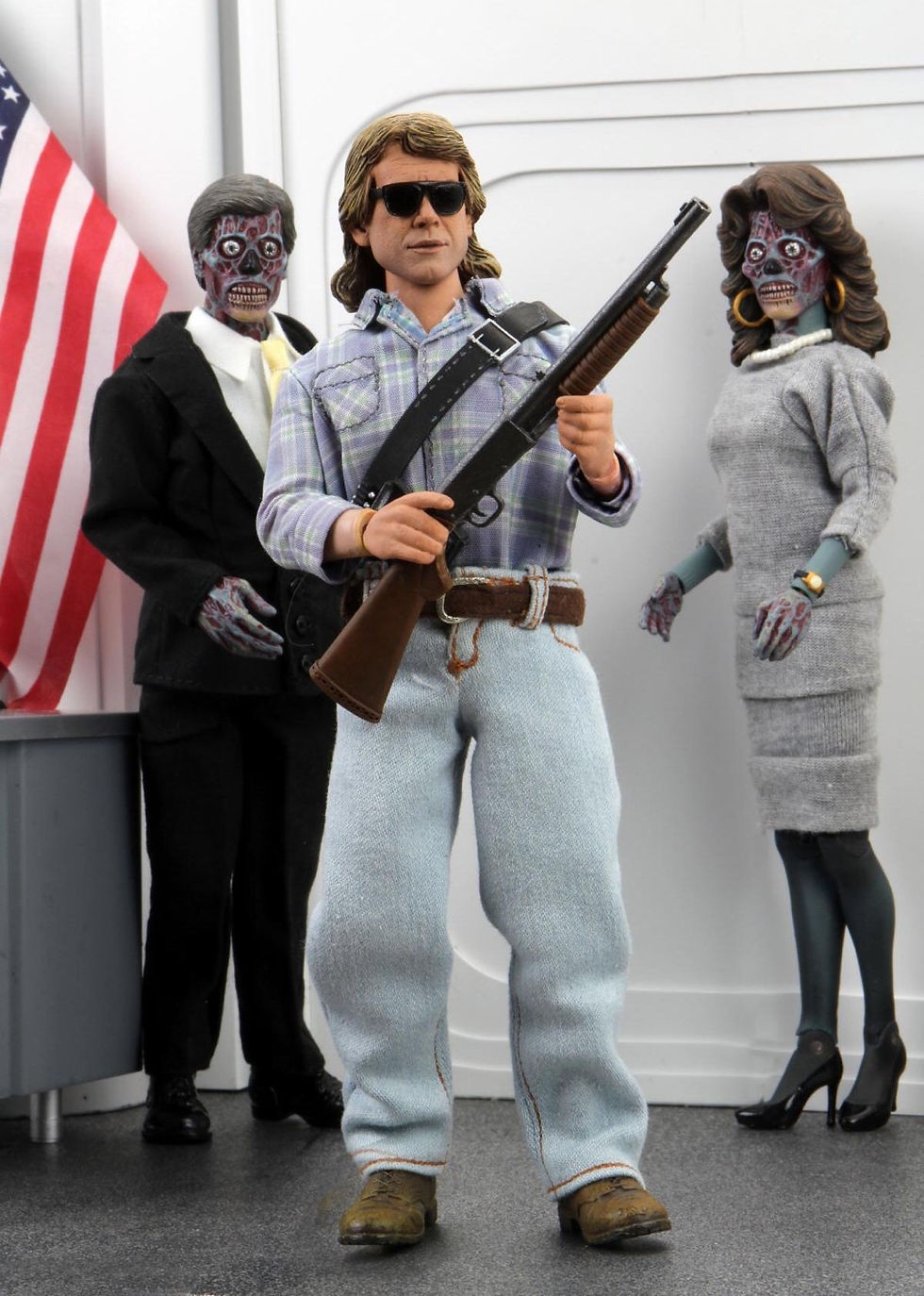 Thumbnail: NECA They Live – John Nada 8” Clothed Action Figure