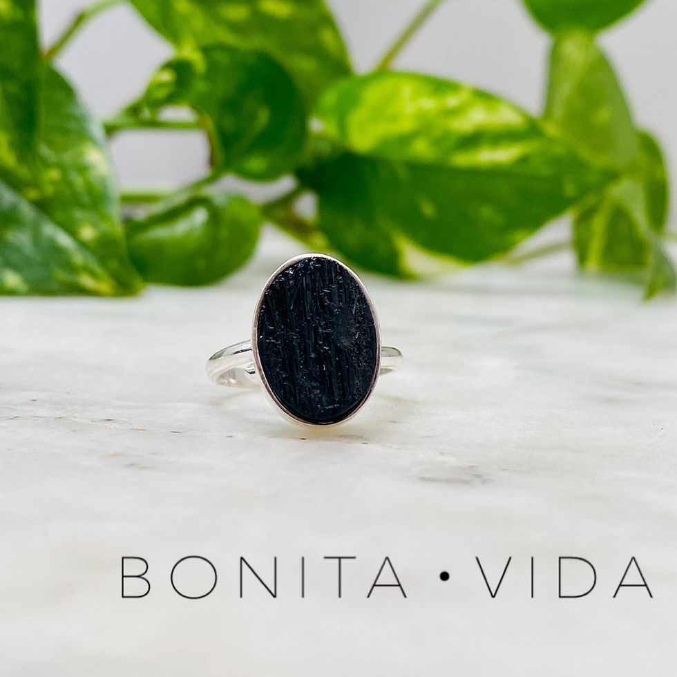 Miniatura: ANILLO TURMALINA NEGRA 