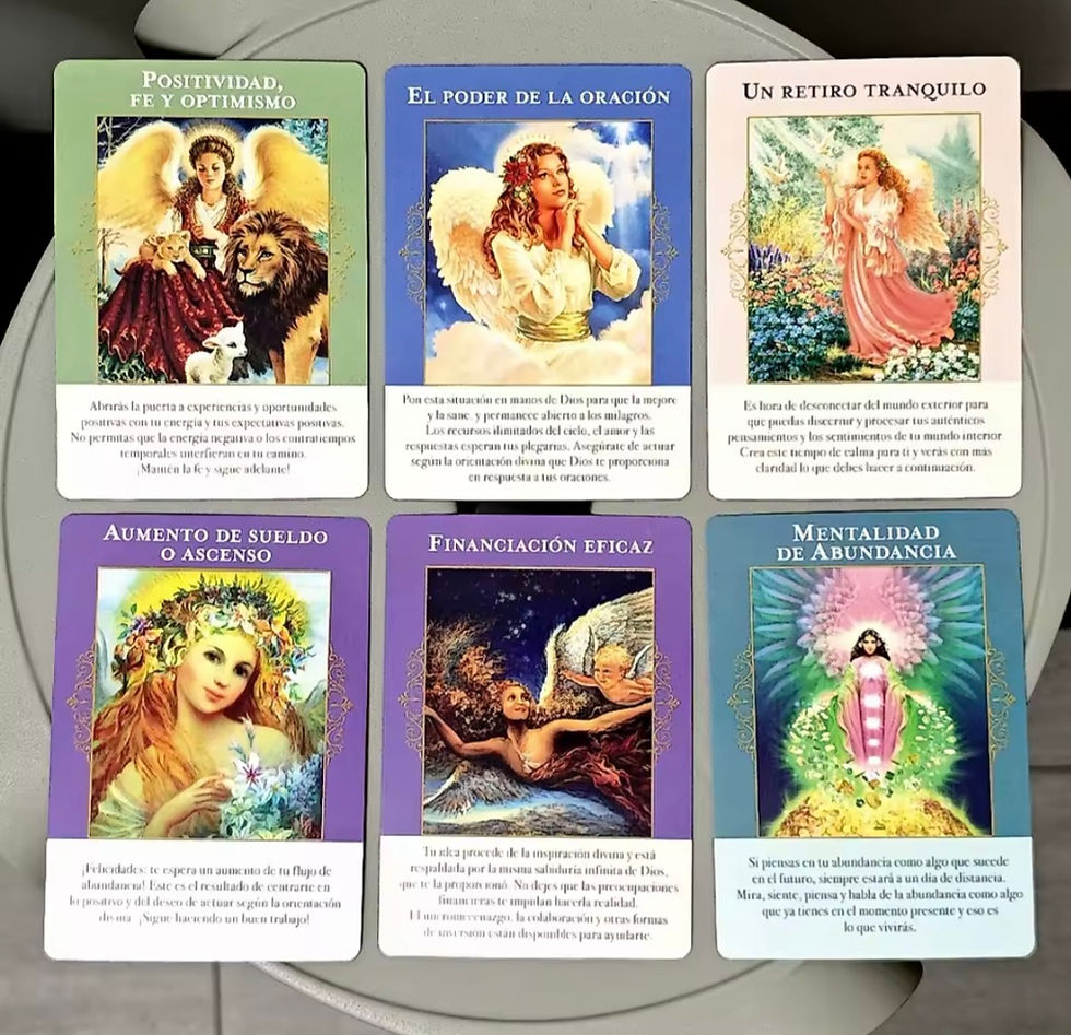 Miniatura: Oraculo Cartas Angeles de Abundancia en Español