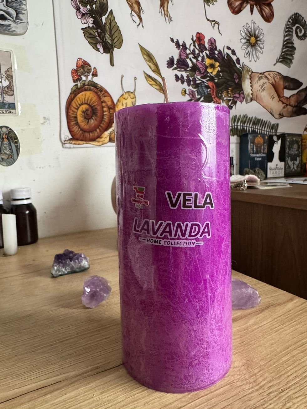 Miniatura: Vela Morada 15 x7 cm