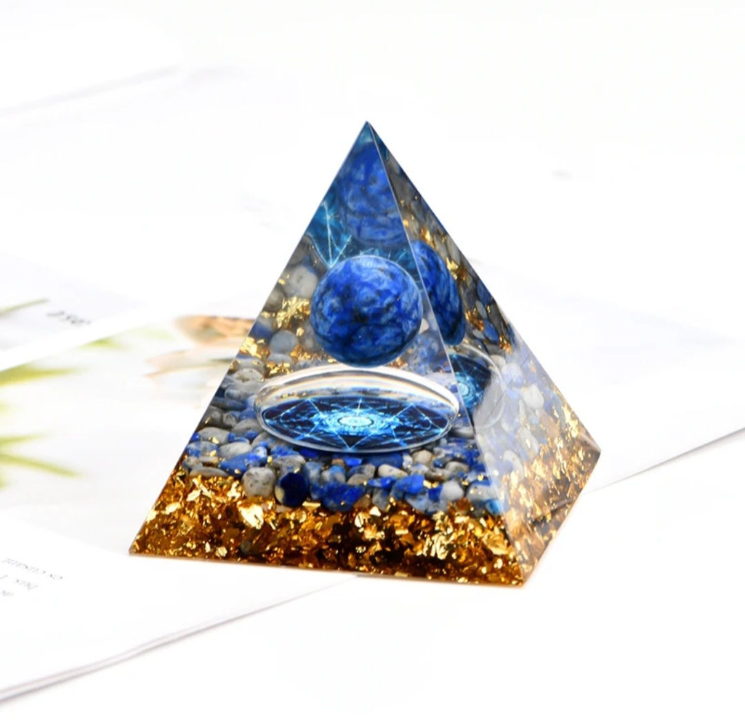 Piramide Orgón Lapislazuli 5x5 cm