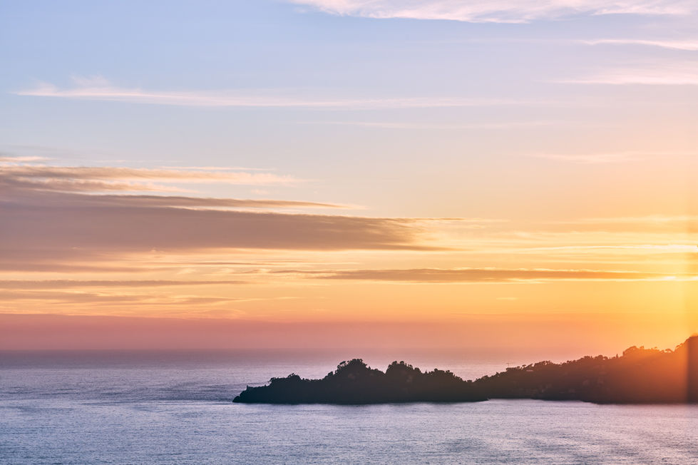 tramonto portofino liguria