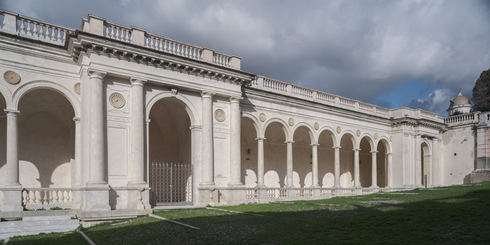 Piazza Guglielmo Marconi, porticato brignardello lavagna 