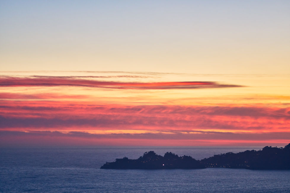 tramonto portofino liguria
