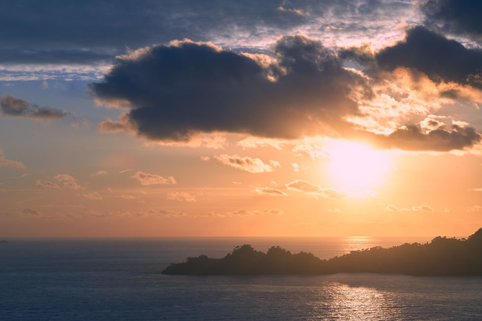 tramonto portofino liguria