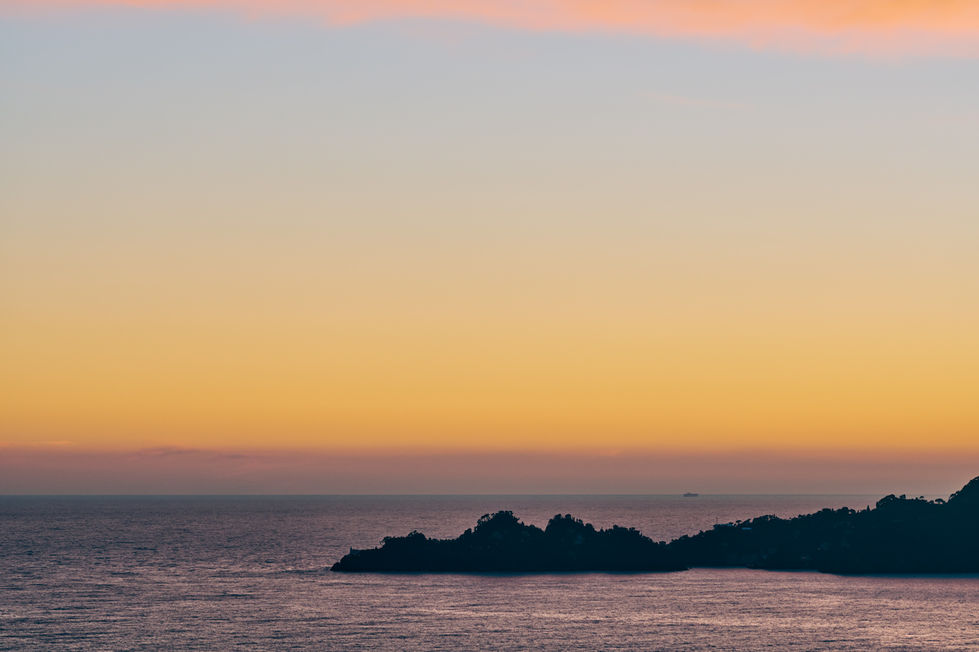 tramonto portofino liguria