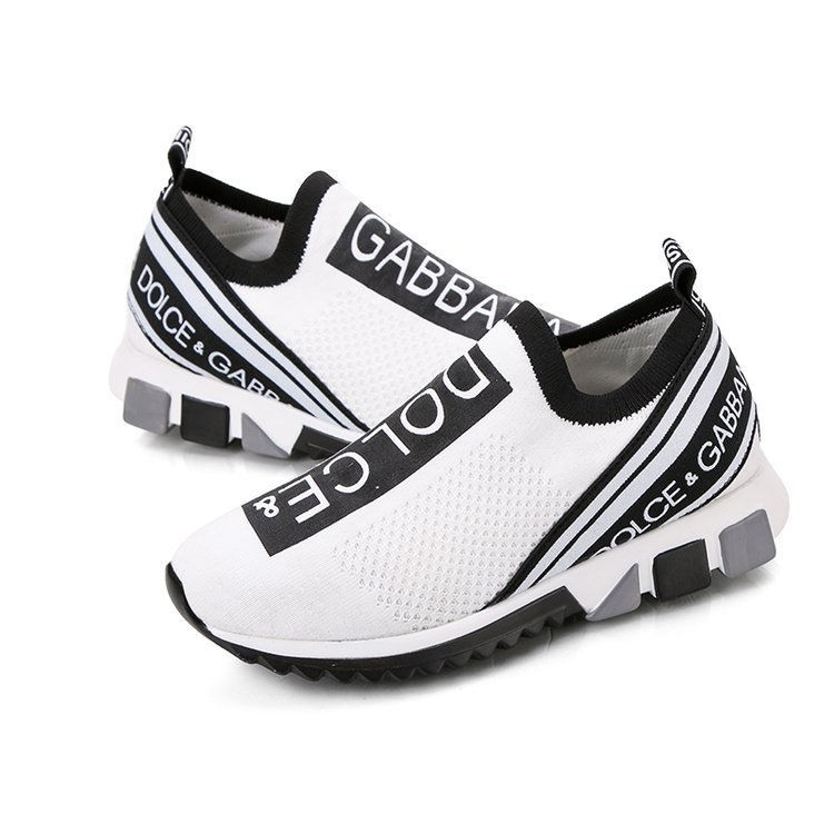 Thumbnail: Breathable Flyknit Round Toe Women's Casual Sneakers