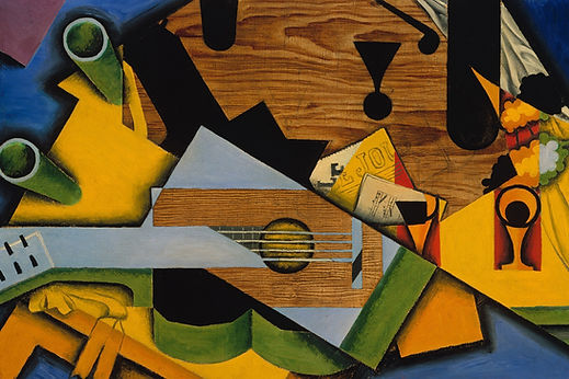Todavía vida con una guitarra