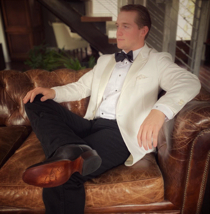 Cowboy boots and a suit hotsell