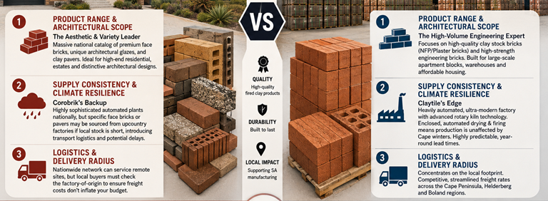 Corobrik vs. Claytile: Choosing the Right Clay Brick Supplier for Western Cape Projects