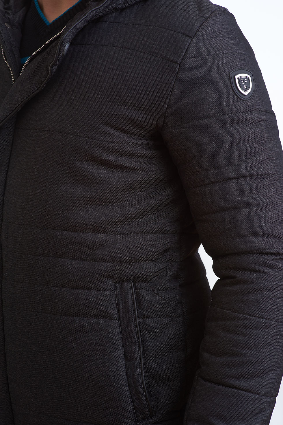 мужская зимняя куртка, парка scanndi-finland DM1820a (черный)