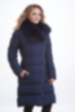 зимняя женская куртка, пальто scanndi finland DW1808 (синий)