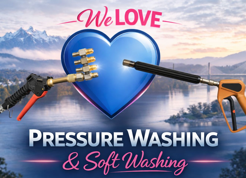 We LOVE PRESSURE WASHING & Soft Washing