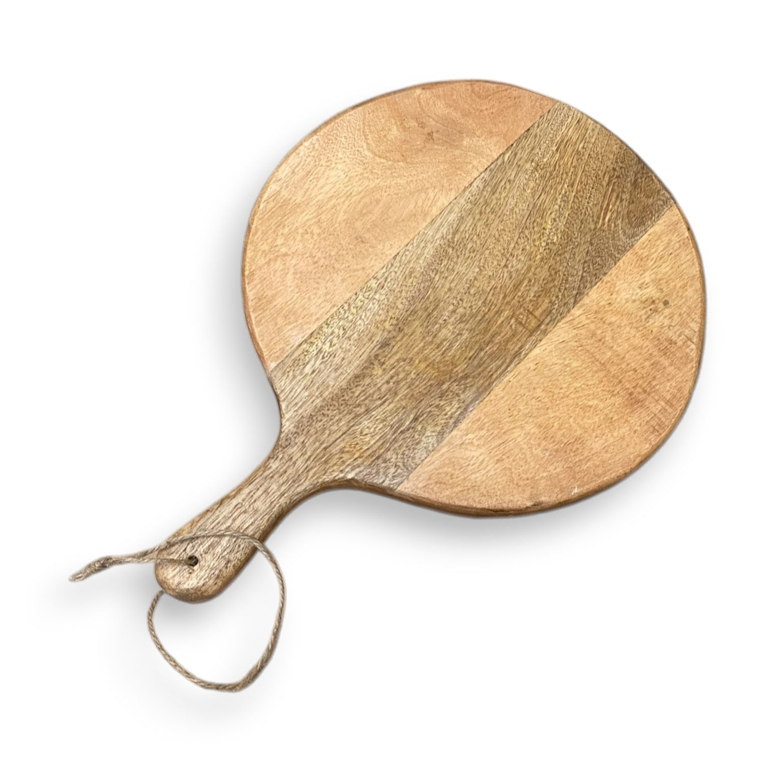 ronde snijplank mangohout 30cm