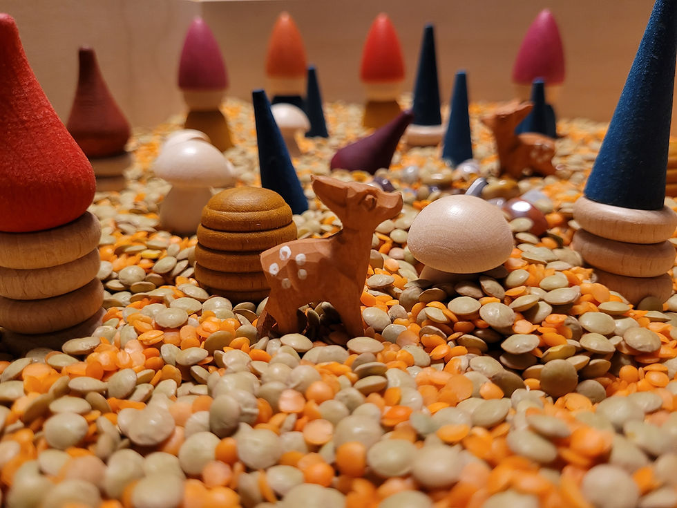 Thumbnail: Houten speelkist met deksel