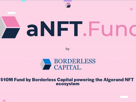 Borderless Capitalが1,000万ドル規模のaNFT.Fundを設立