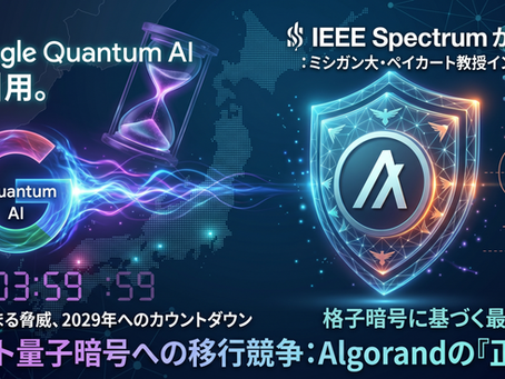 ポスト量子暗号への移行競争について、Algorandが『IEEE Spectrum』に登場