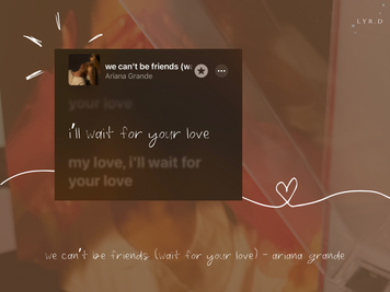 we can't be friends (wait for your love)