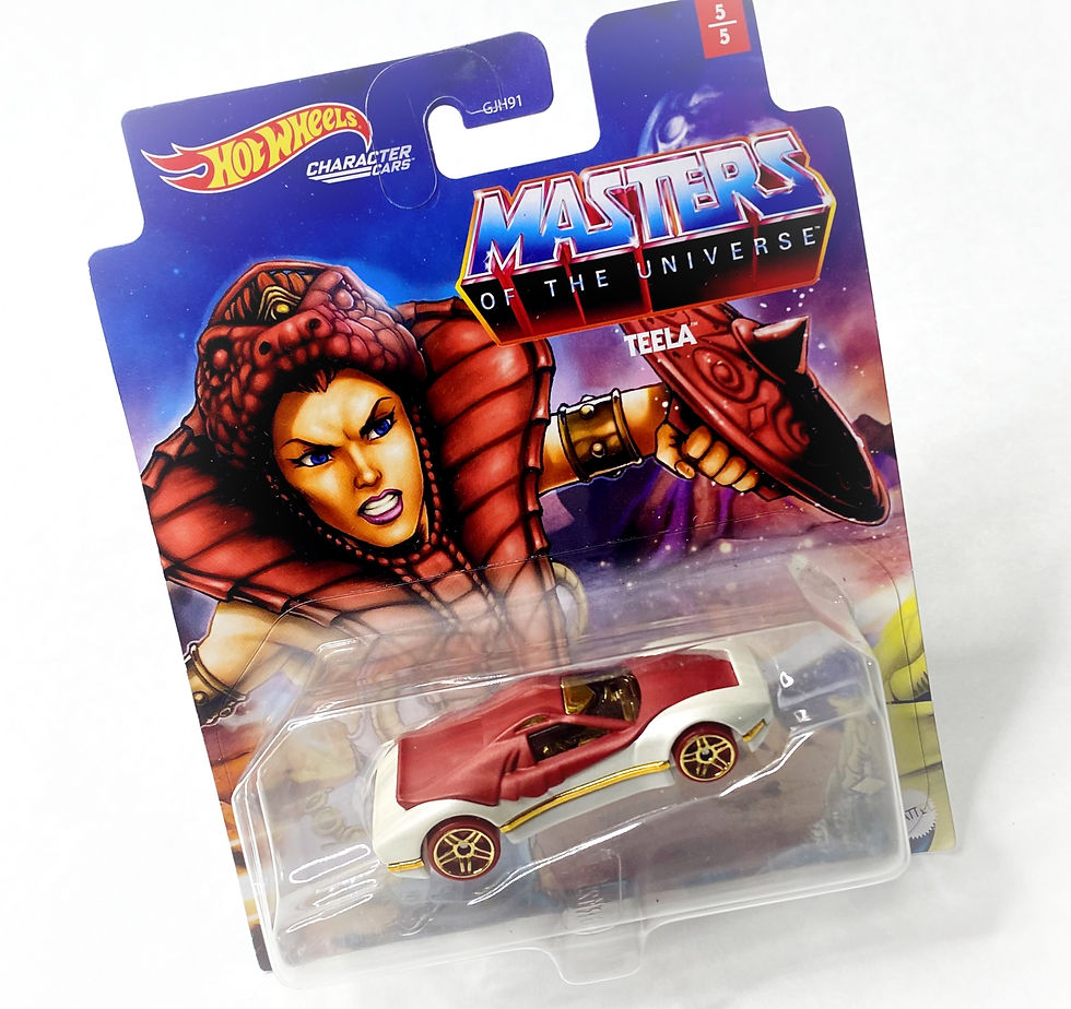 Thumbnail: Hot Wheels Character Cars: MOTU Teela die-cast vehicle (Mattel/2020)