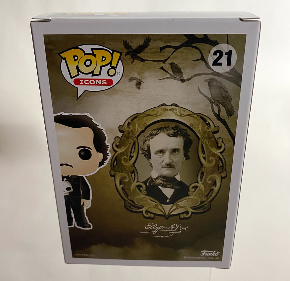 Thumbnail: Edgar Allan Poe with Skull Funko Pop! Vinyl Figure #21 back