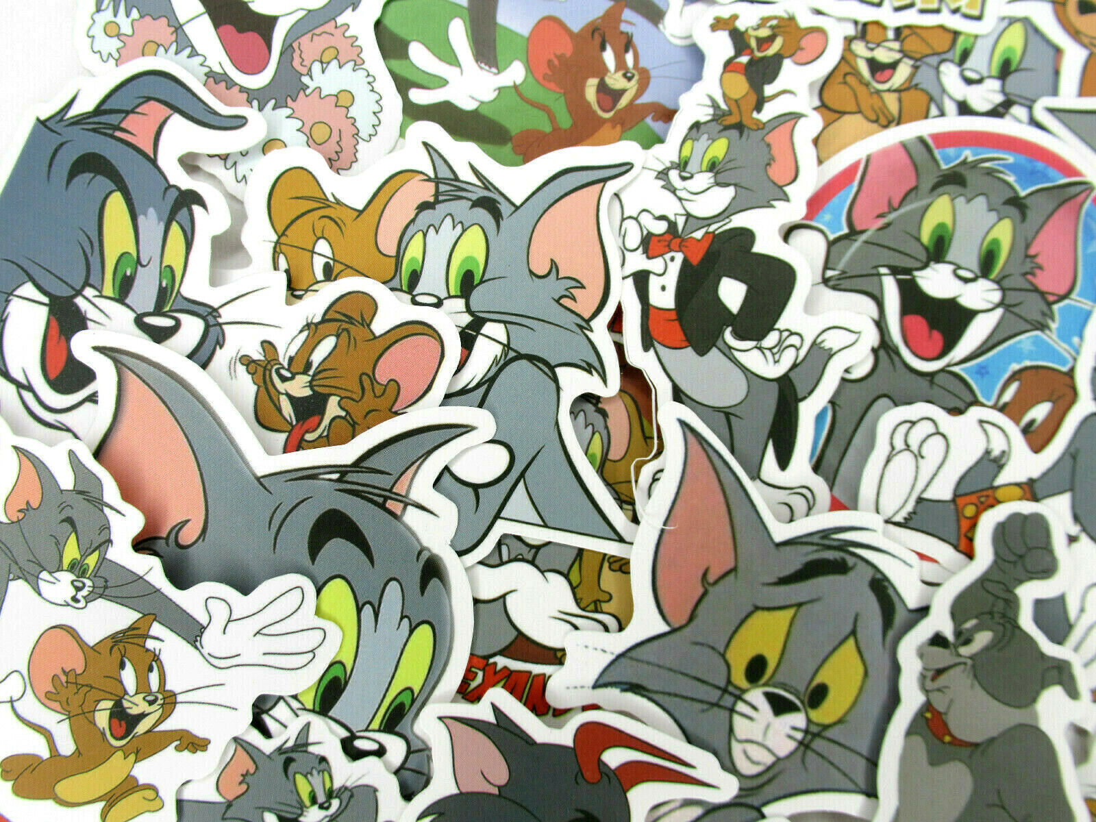 50 Piece Tom and Jerry Phone Laptop Water Bottle Decal Sticker Pack