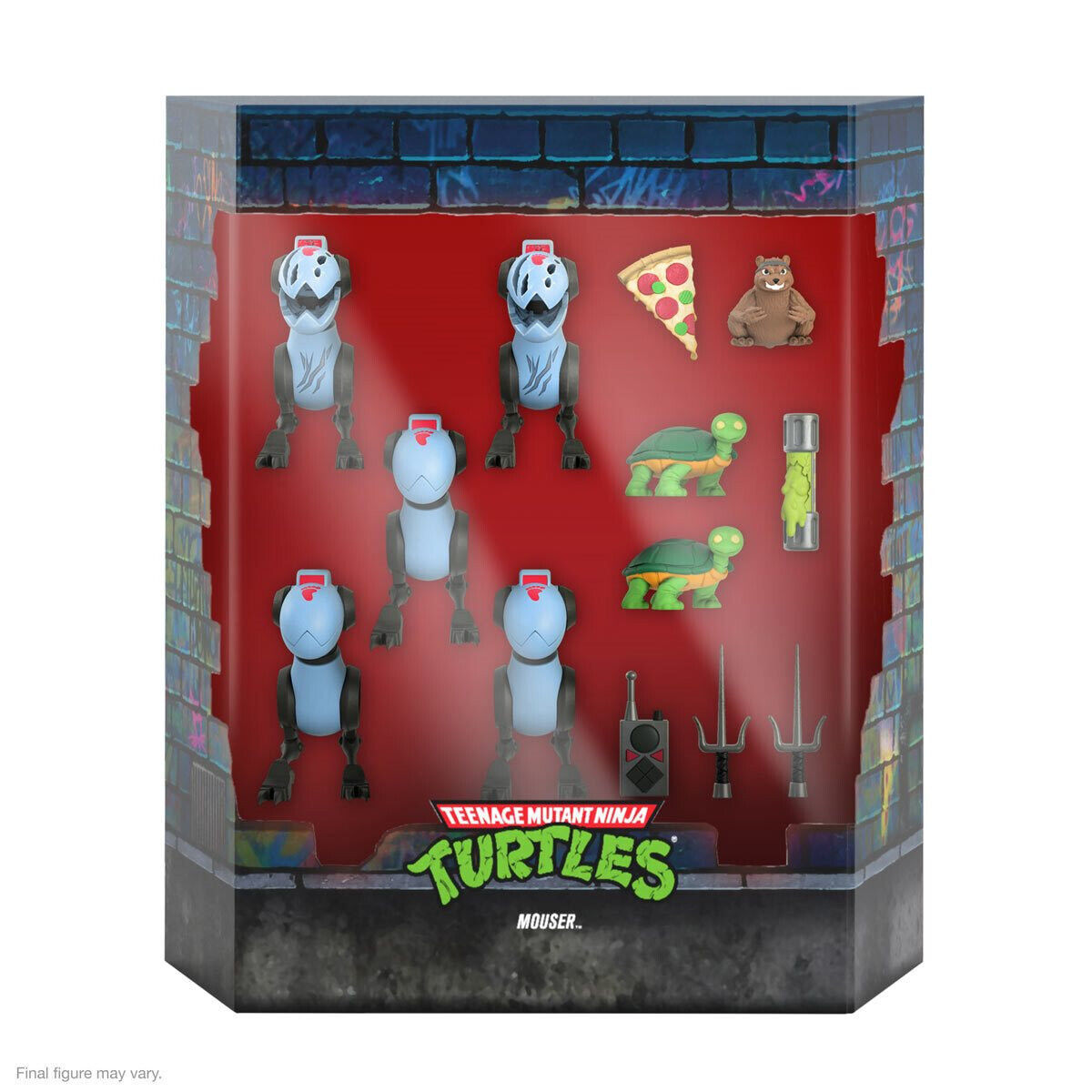 TMNT Ultimates Mousers 5-Pack Action Figures Plus Mutagen Raph's Sais & More!