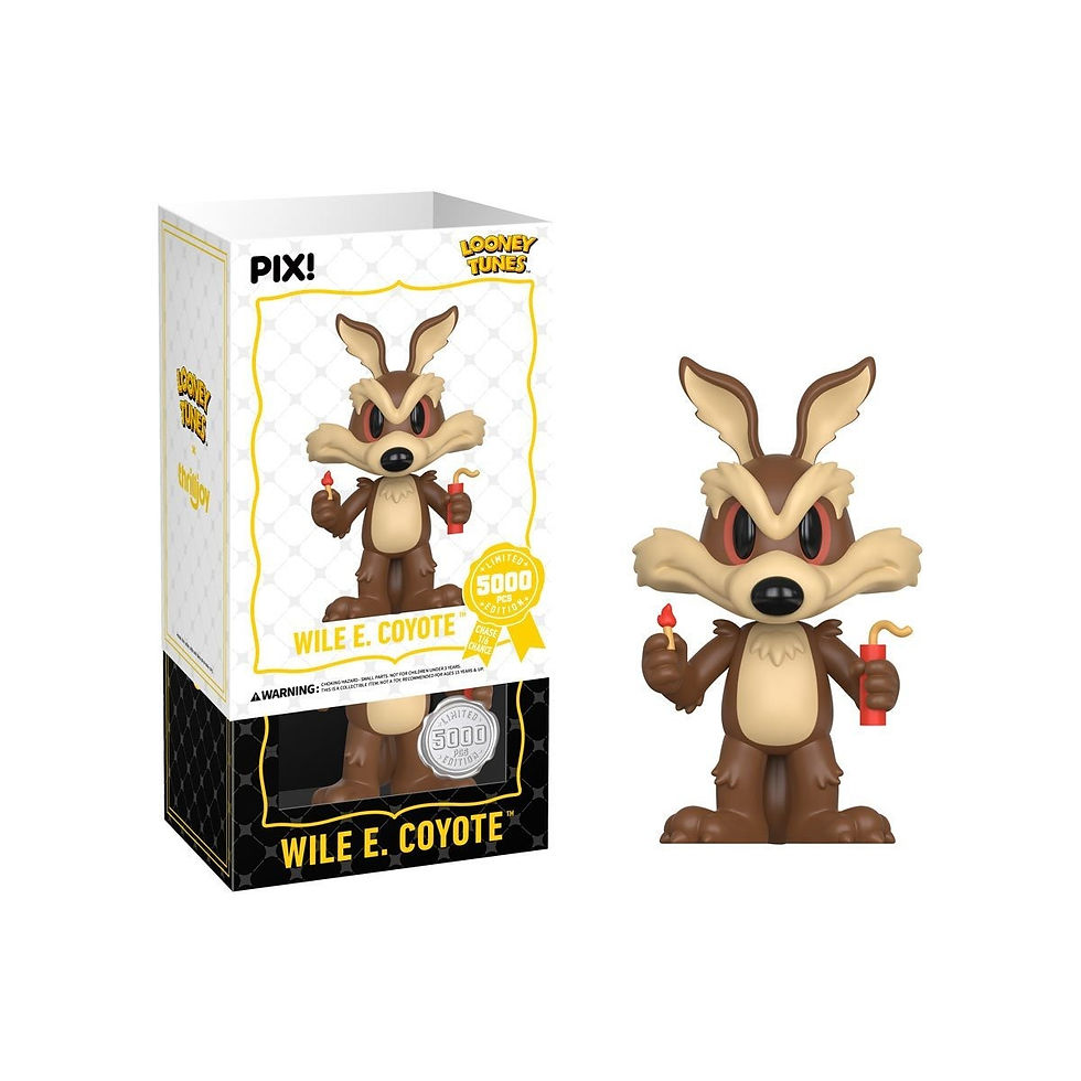 Looney Tunes Wile E. Coyote Pix! Vinyl Figure with Match and Dynamite