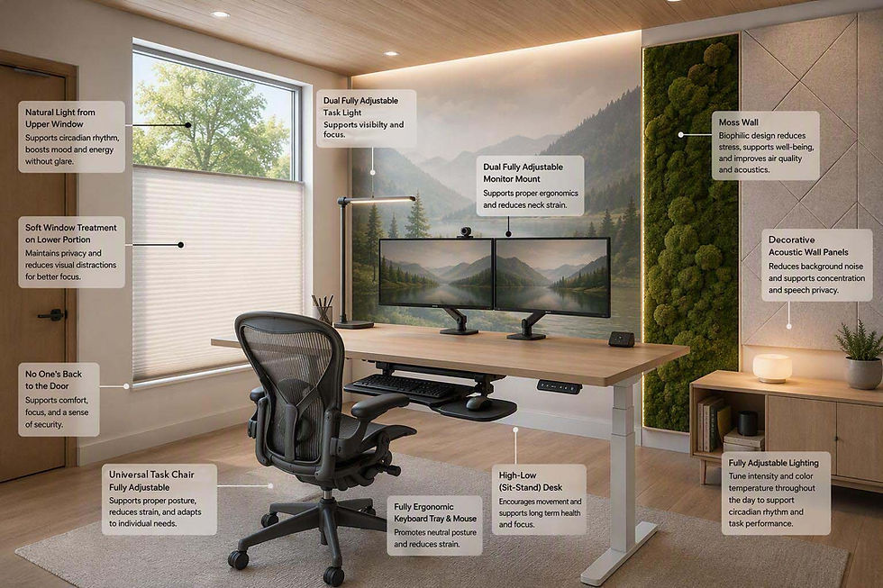 Calming & Functional Work Spaces