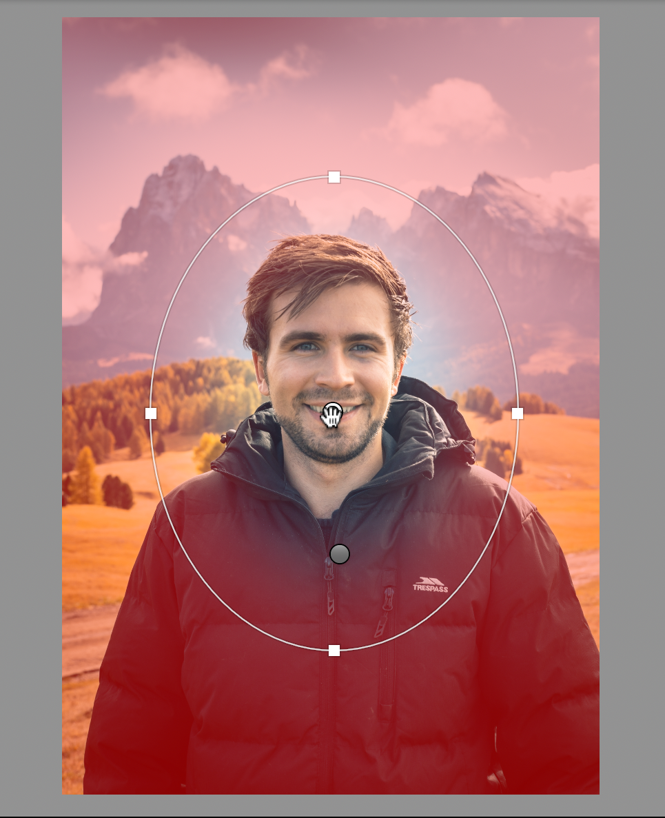 lightroom radial filter used on a portrait
