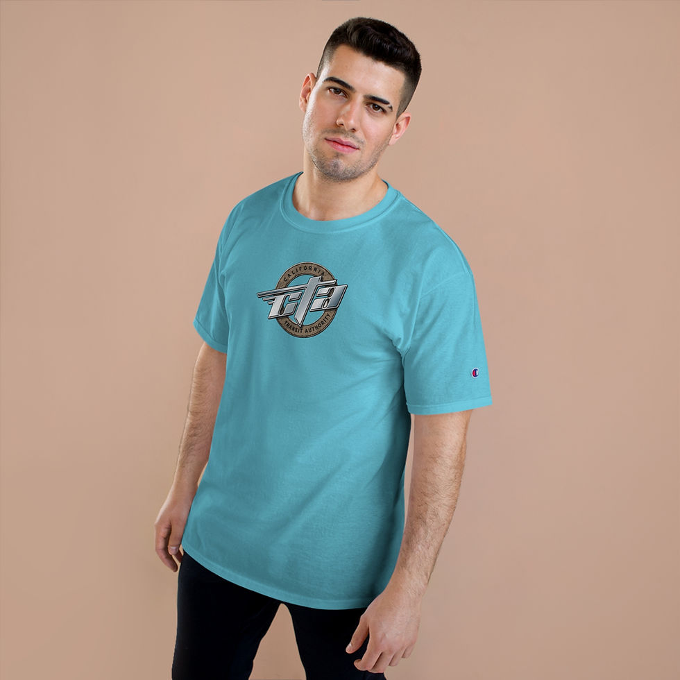 Thumbnail: CTA - California Transit Authority logo men's Champion T-Shirt