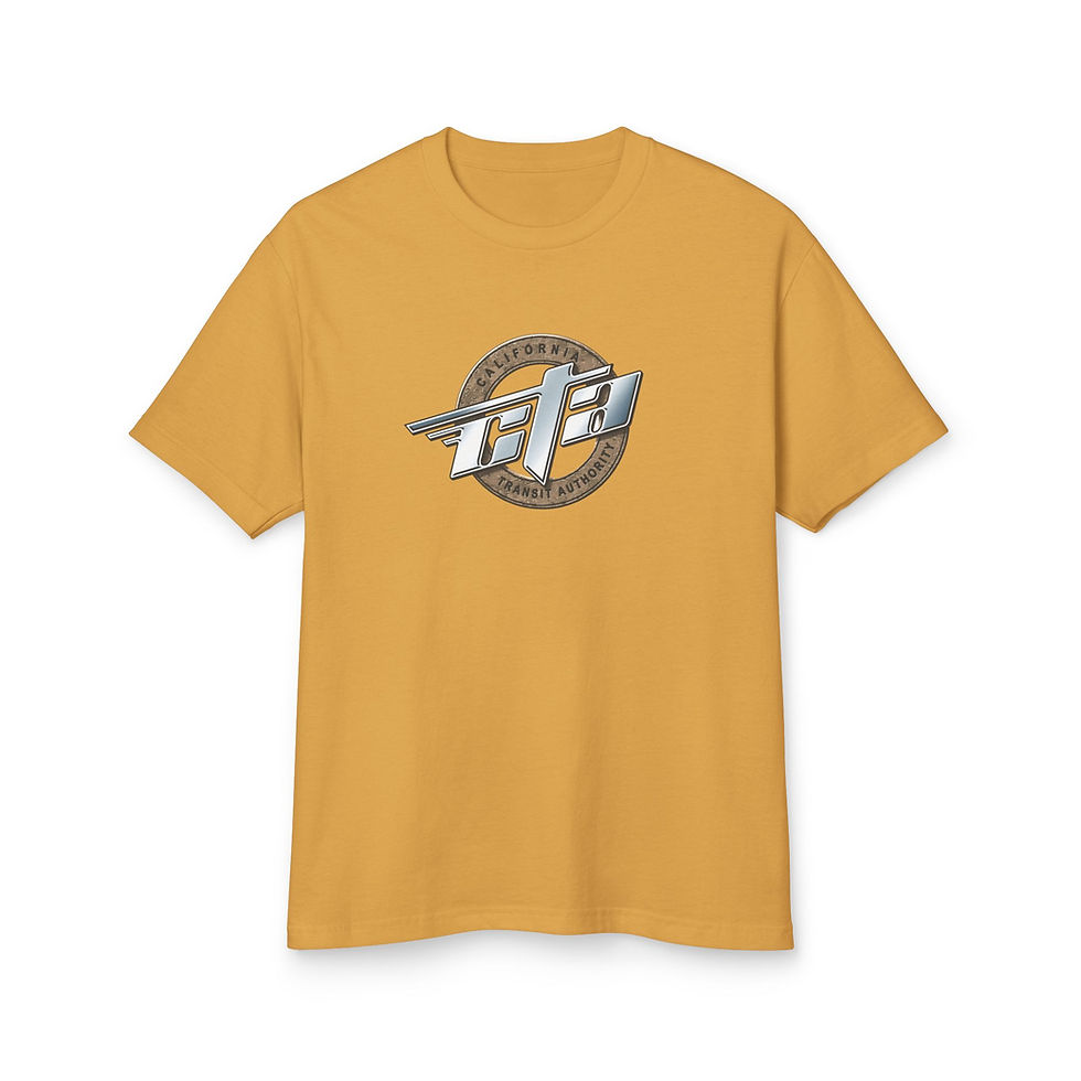 Thumbnail: CTA - California Transit Authority logo Heavyweight Cotton Tee