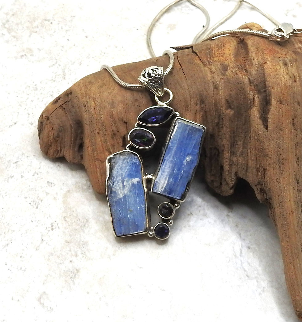 Denim Blue Kyanite Necklace