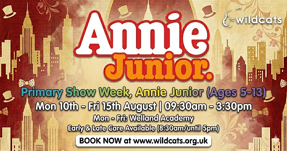 Annie Junior Week Long Summer School (5 days and a show on Friday)