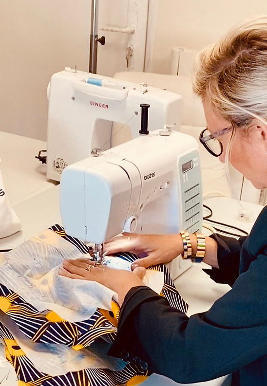 En action pour la confection de mes créations