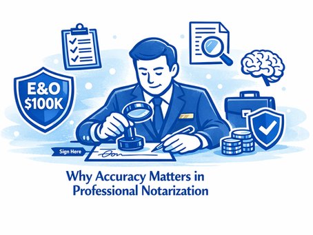 Why Accuracy Matters in Professional Notarization