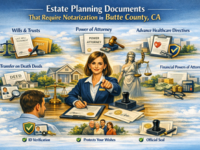 Estate Planning Documents That Require Notarization in Butte County, CA