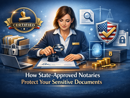 How State-Approved Notaries Protect Your Sensitive Documents