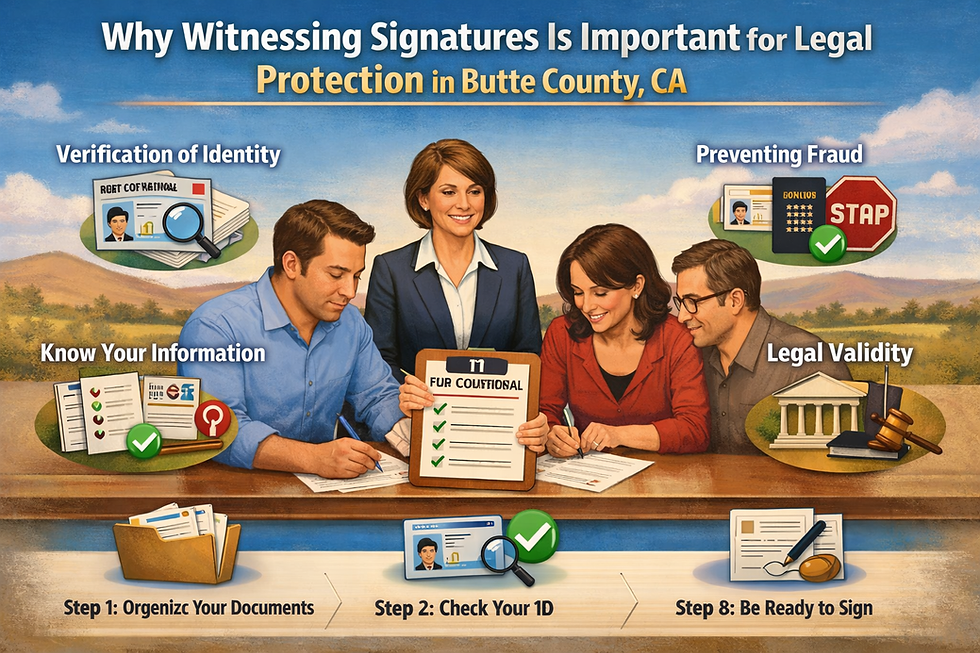Why Witnessing Signatures Is Important for Legal Protection in Butte County, CA