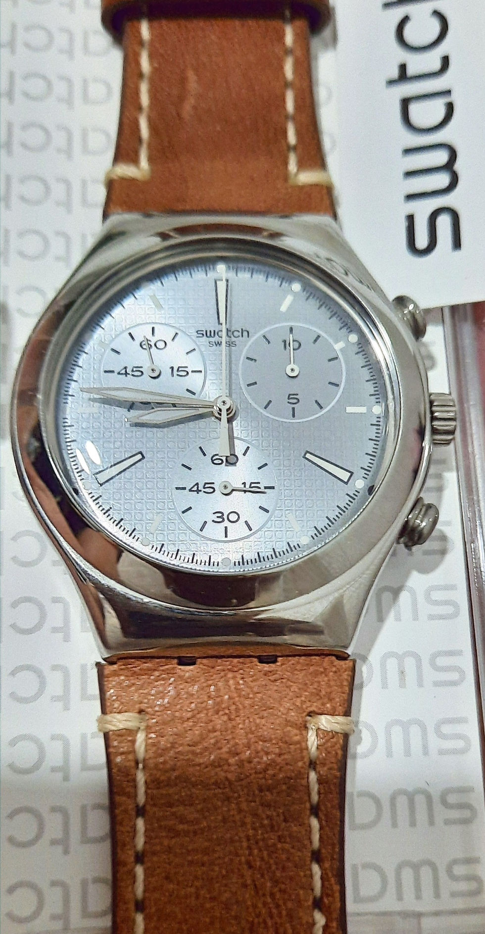 Miniature : Swatch irony bracelet cuir Nouvelle collection